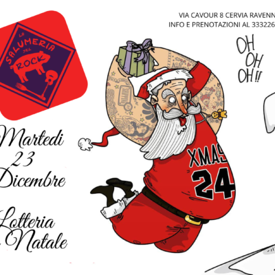 martedi 23 dicembre lotteria di natale