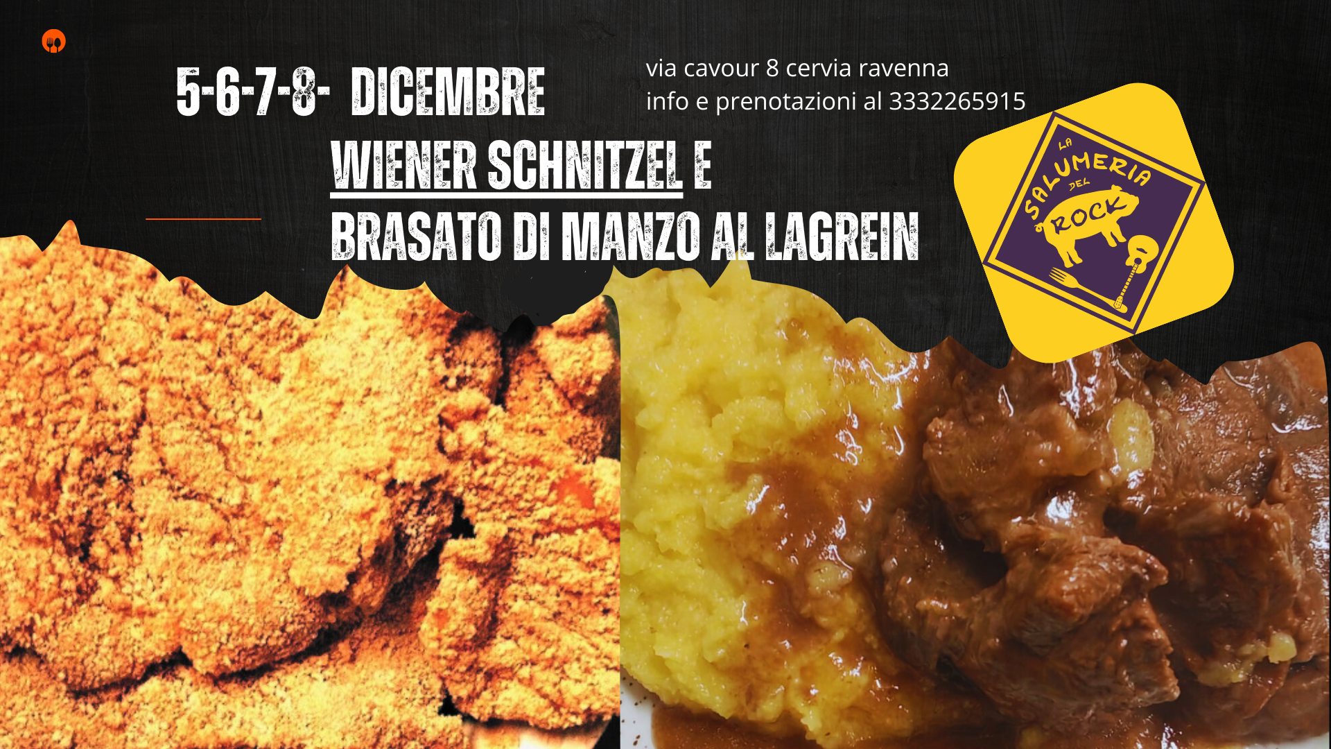 WIENER SCHNITZEL E BRASATO AL LAGREIN